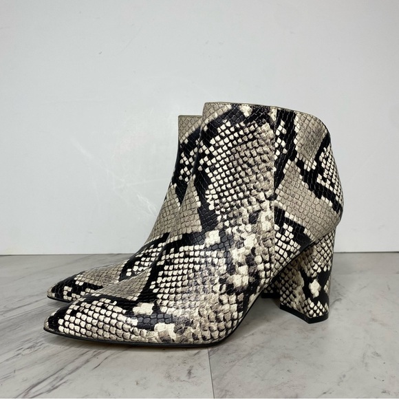 New! Marc Fisher Unno Snakeskin Leather Bootie 6 1/2 - Picture 13 of 13